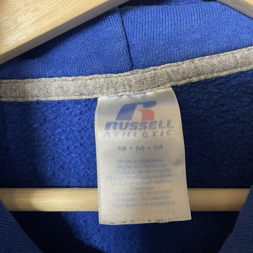 Russell Athletic Reno Huskies Nevada Track and Field Hoodie Blue Medium Vintage - Picture 3 of 13